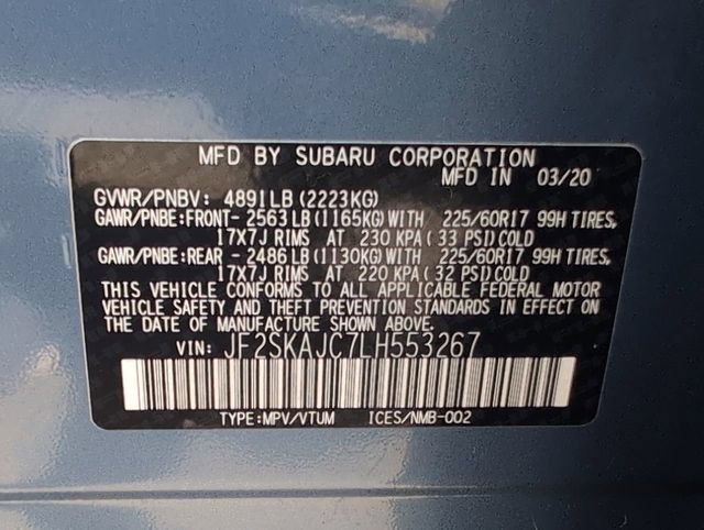 Used 2020 Blue Subaru Premium image 33