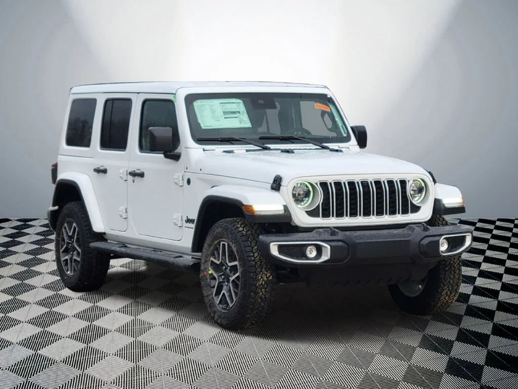 New 2025 Bright White Clear-Coat Exterior Paint Jeep Sahara image 2