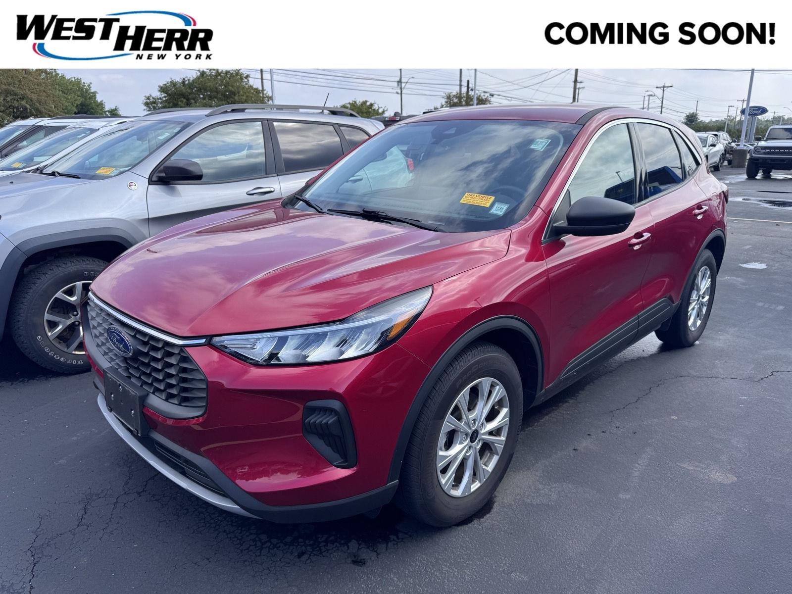 Used 2023 Rapid Red Metallic Tinted Clearcoat Ford Active image 1