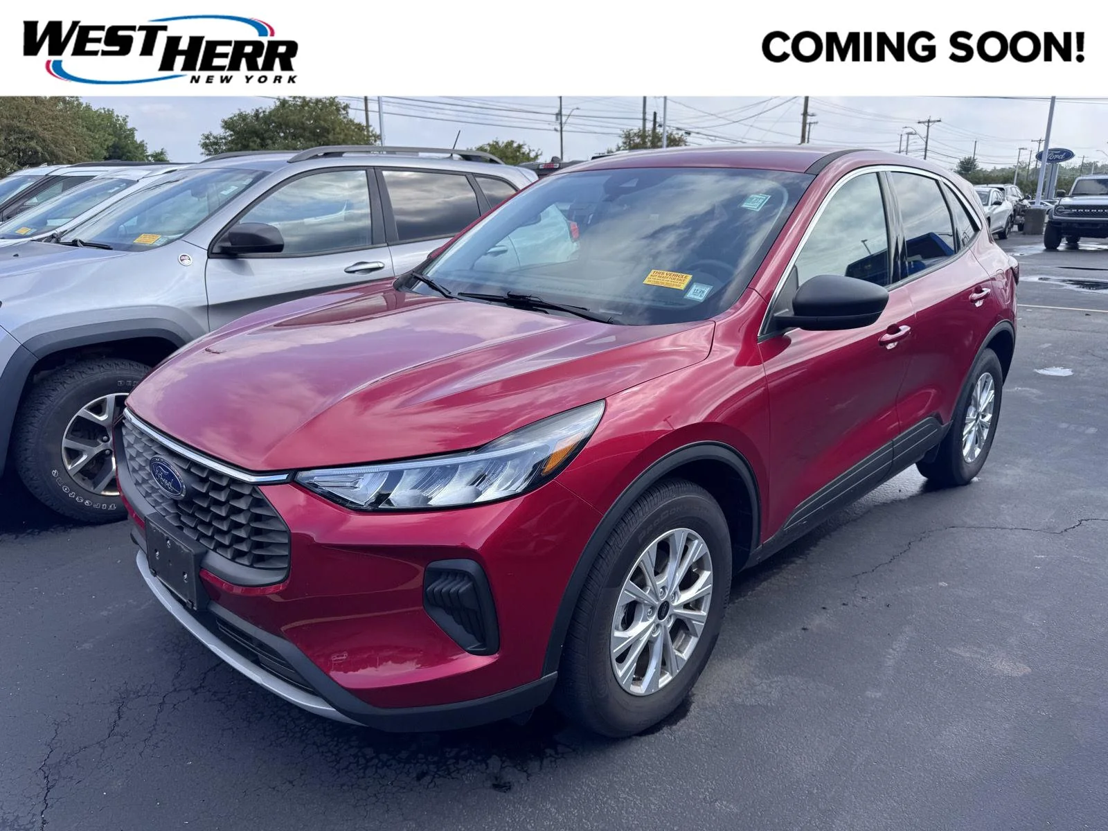 Used 2023 Rapid Red Metallic Tinted Clearcoat Ford Active image 1