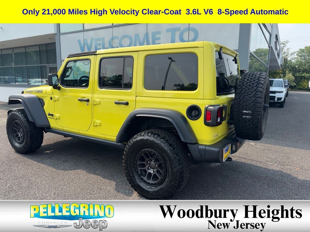 Certified Used 2022 Yellow Jeep Unlimited High Tide image 3