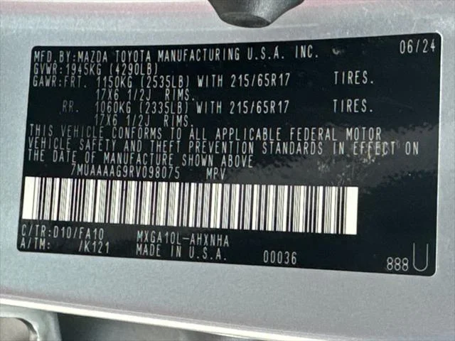 Certified Used 2024 SONIC SILVER Toyota  image 30