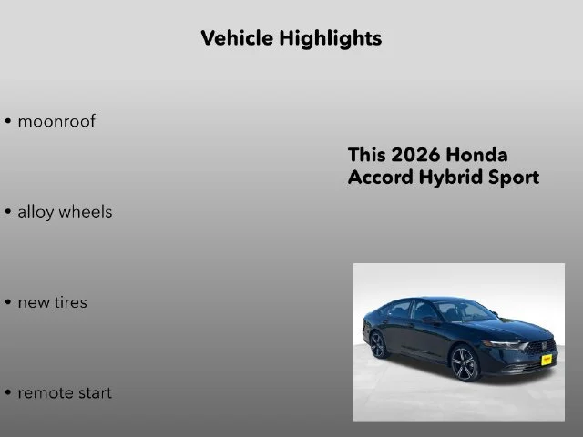 New 2026 Crystal Black Pearl Honda Sport image 15