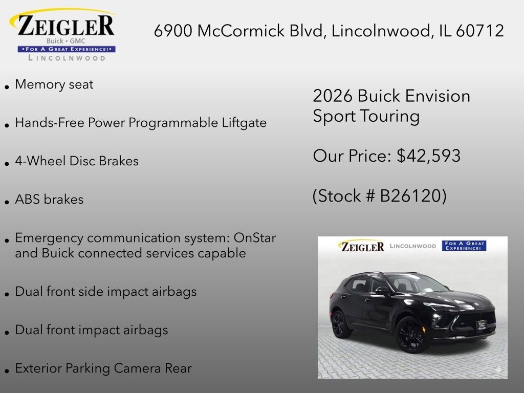 New 2026 Ebony Twilight Metallic Buick Sport Touring image 24