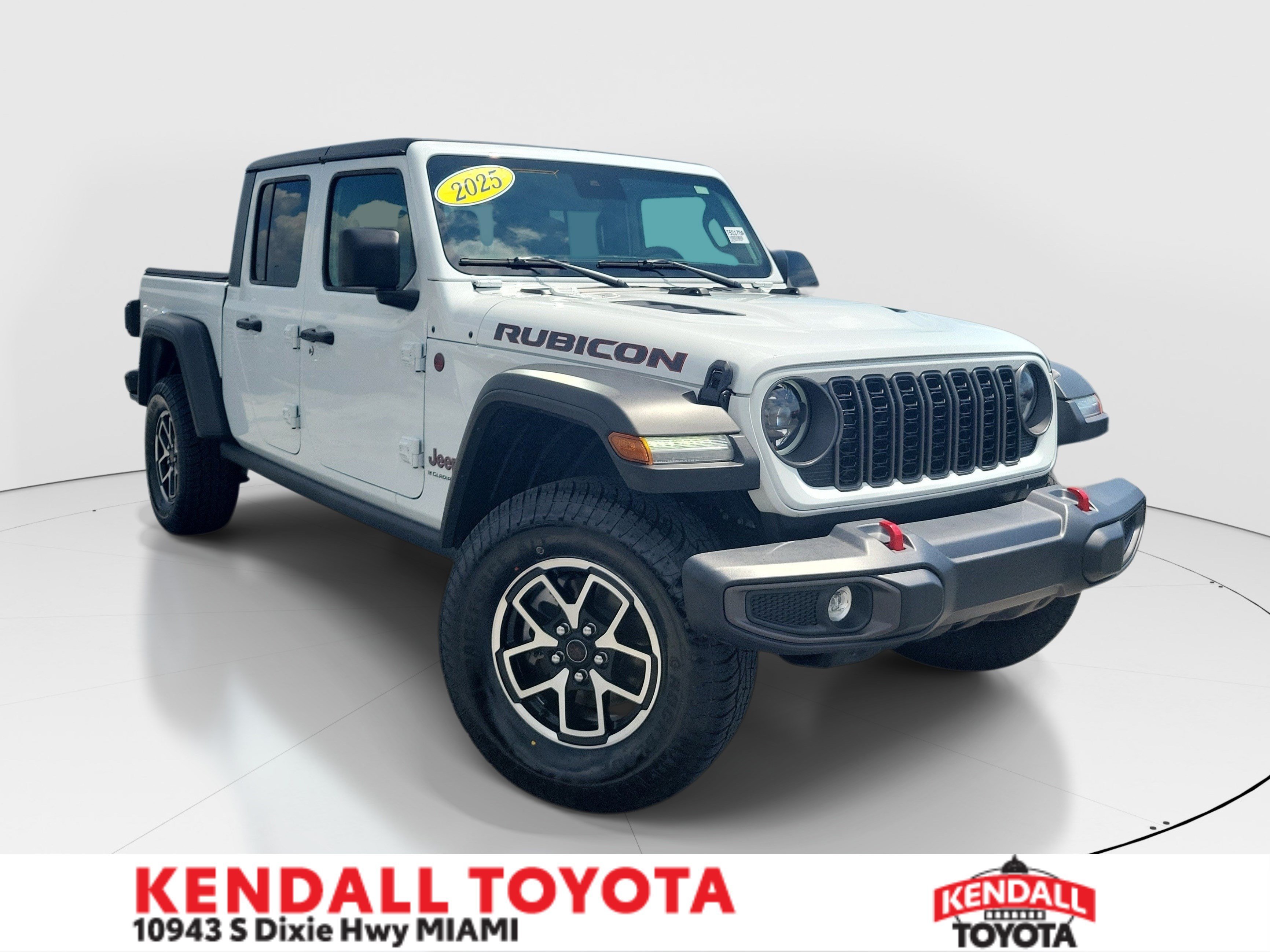 Used 2025 Bright White Clearcoat Jeep Rubicon image 1
