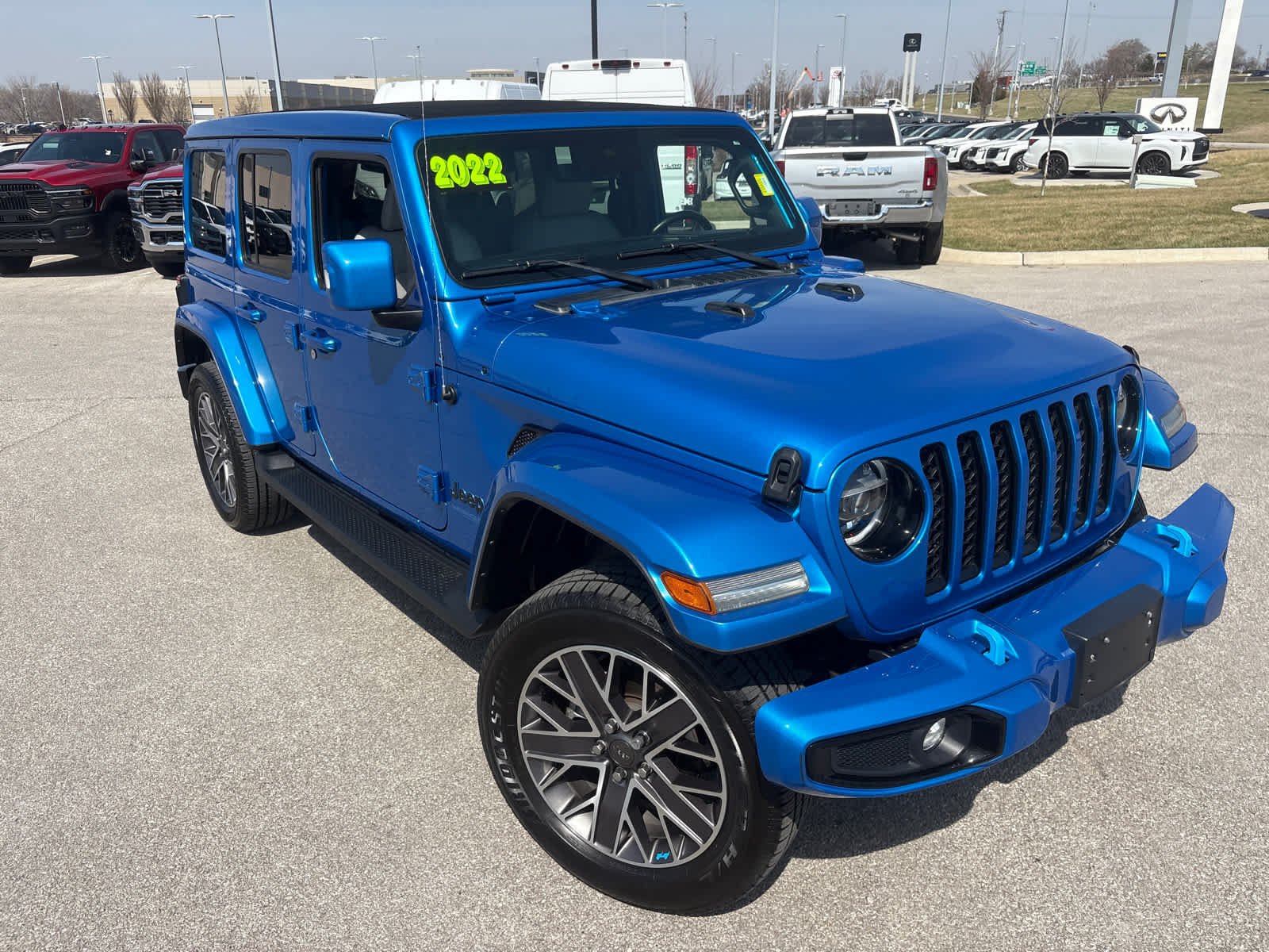Used 2022 Jeep Wrangler Unlimited High Altitude 4XE with VIN 1C4JJXP64NW259888 for sale in Kansas City