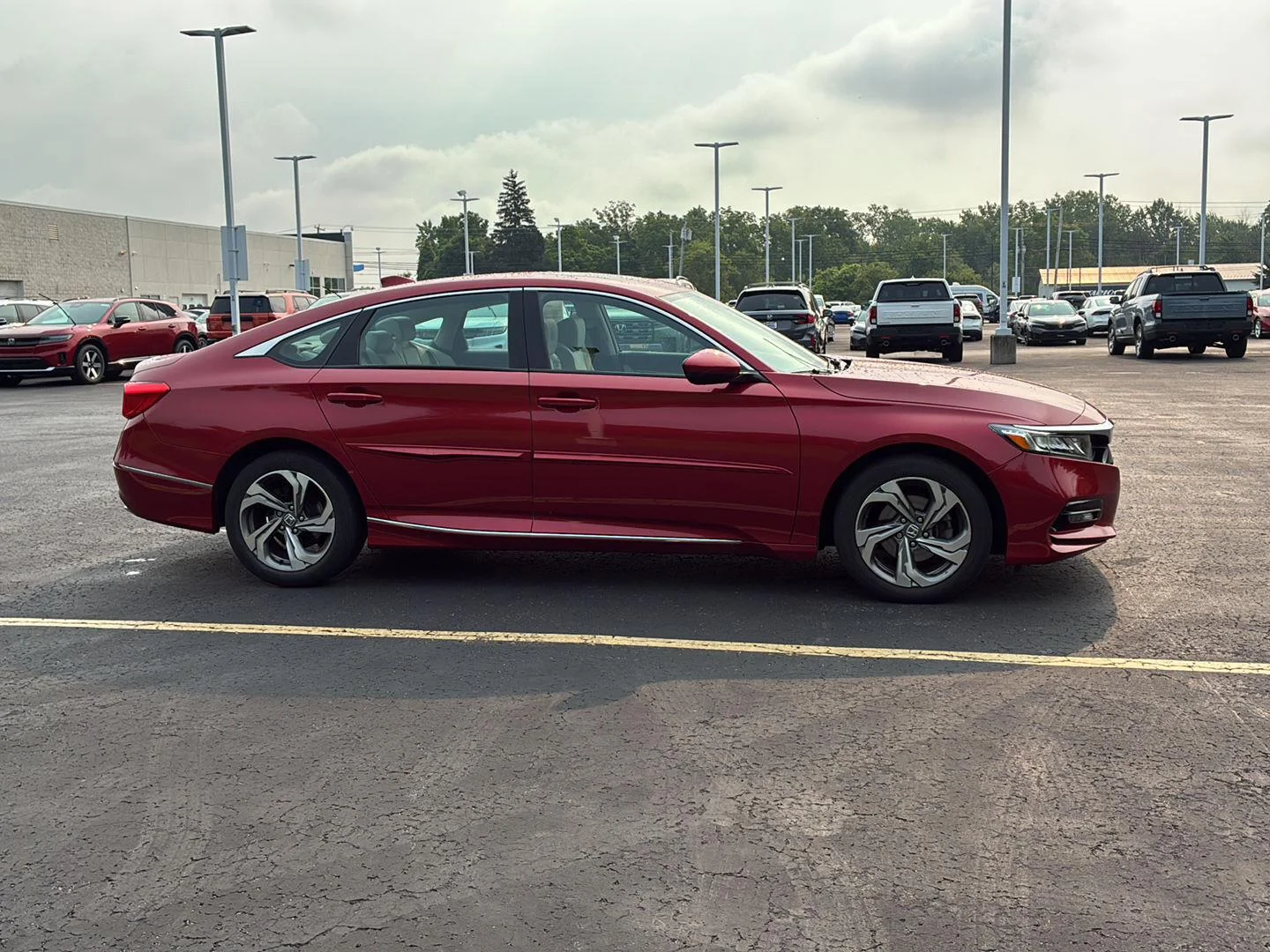 Used 2018 Radiant Red Metallic Honda EX 1.5T image 16
