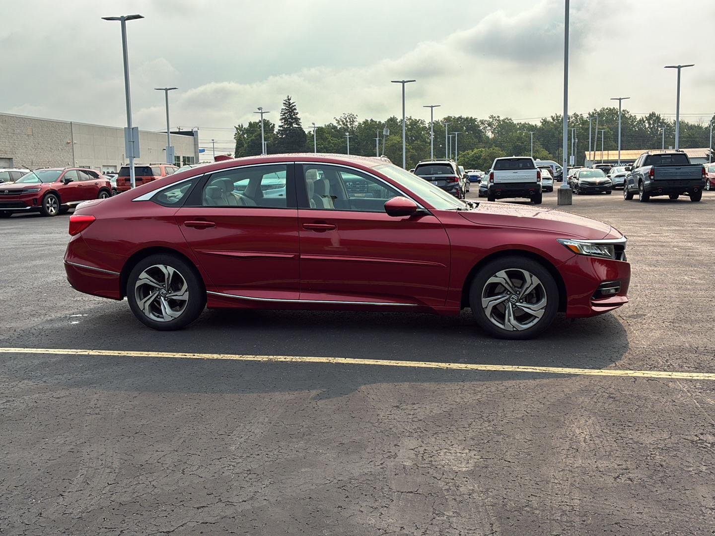 Used 2018 Radiant Red Metallic Honda EX 1.5T image 16