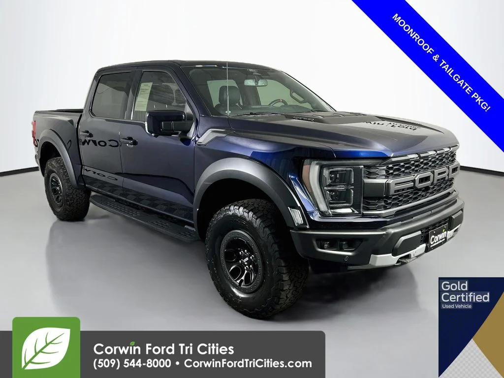 Used 2022 Blue Metallic Ford Raptor image 1