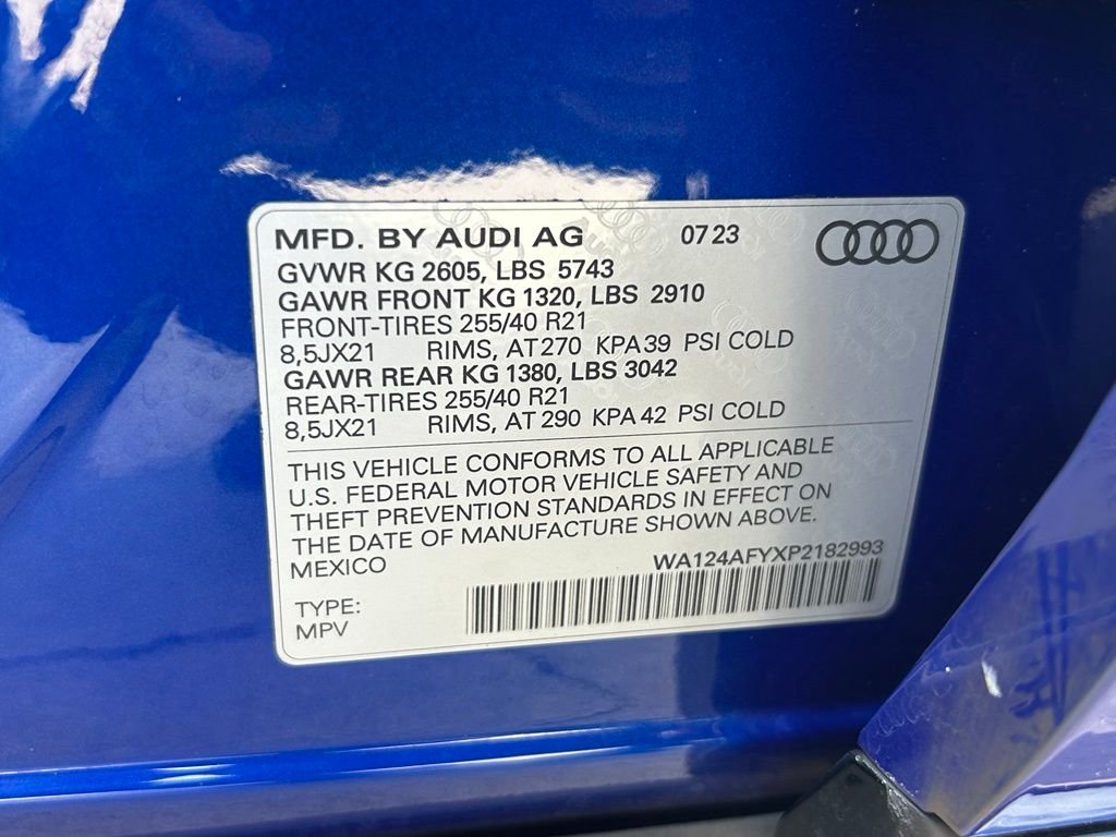 Used 2023 Blue Audi Premium Plus image 51