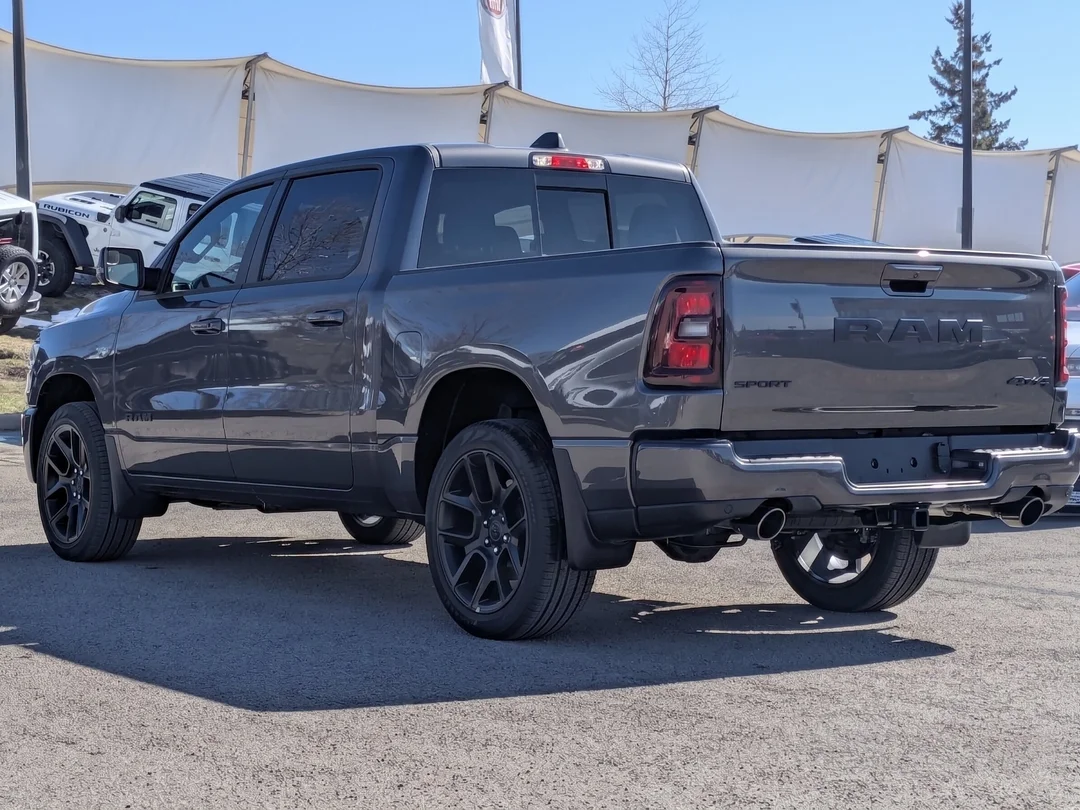 New 2026 Grey RAM Sport - - Night Edition - Sport Lvl 1 Grp - 5.7L HEMI V8 eTorque - Pano Sunroof & More! image 6