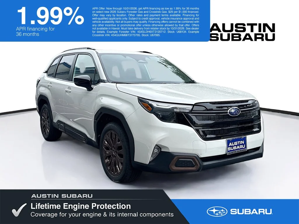 New 2026 White Subaru Sport image 1
