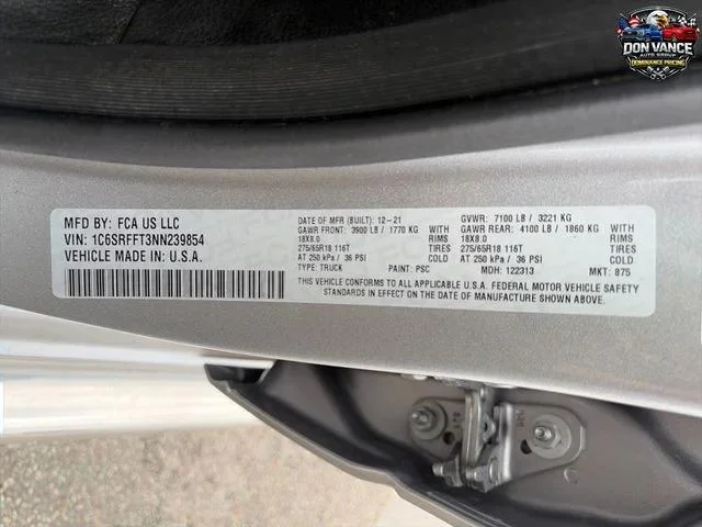 Used 2022 Silver RAM BIG HORN image 28