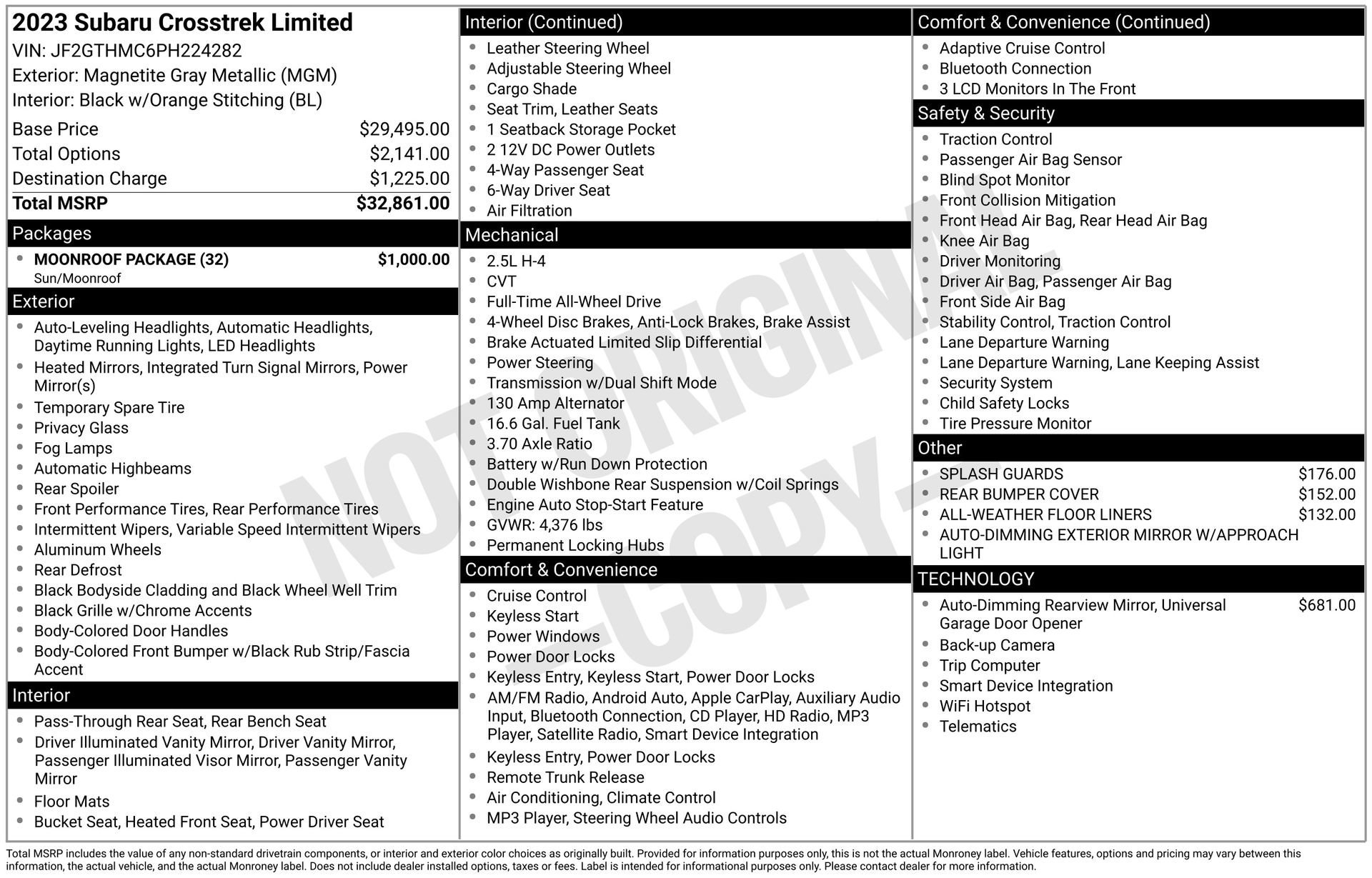 2023 SUBARU CROSSTREK - Image 3