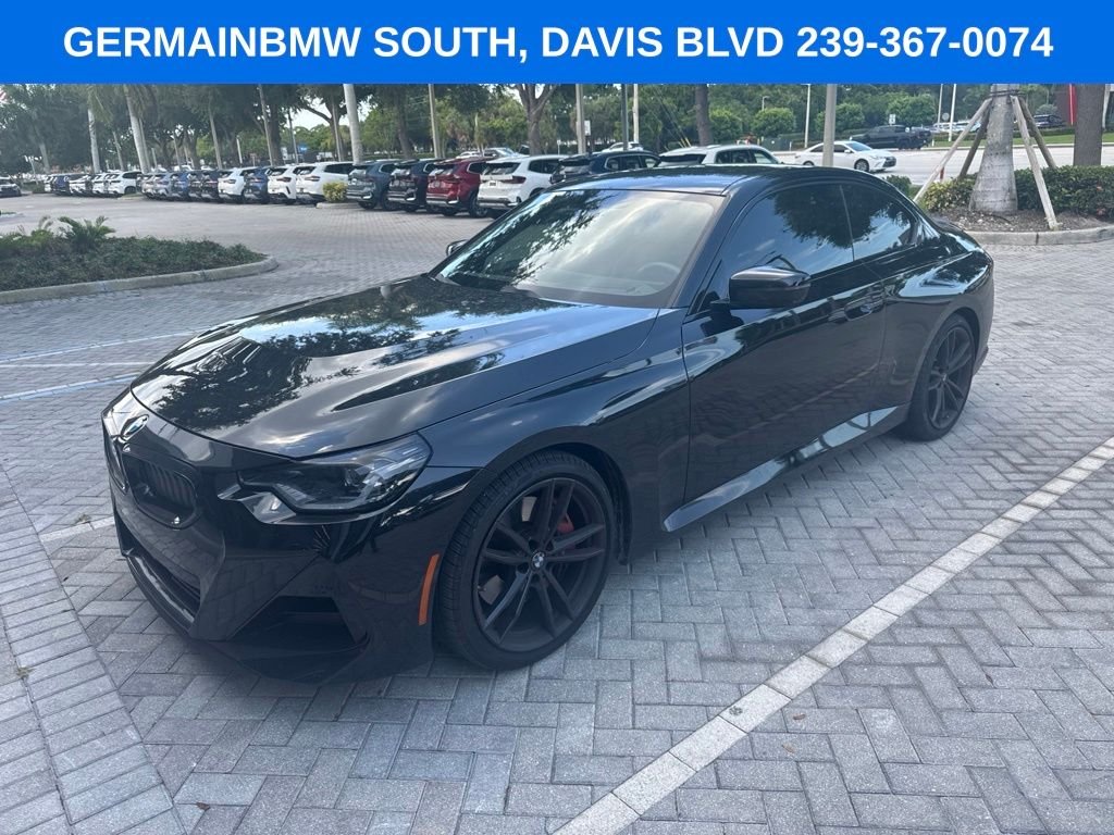 Certified Used 2024 Black Sapphire Metallic BMW 230i image 1