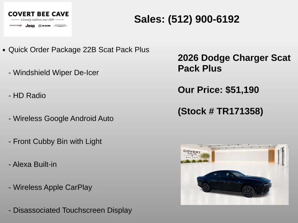 New 2026 Diamond Black Crystal Pearlcoat Dodge Scat Pack Plus image 31