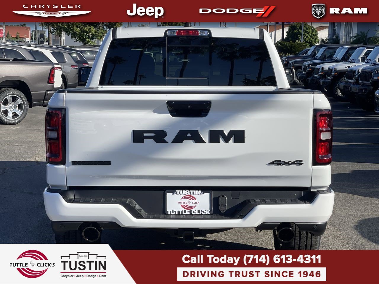 New 2026 Bright White Clear-Coat Exterior Paint RAM Big Horn image 5