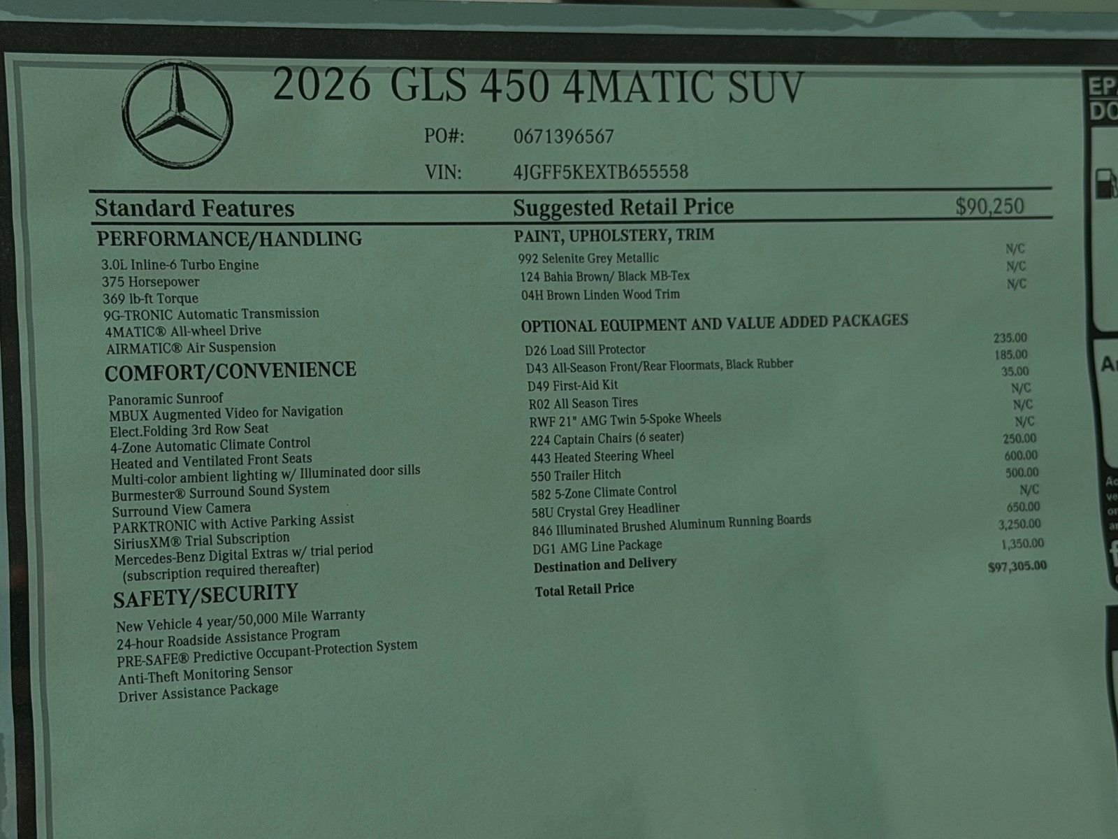 New 2026 Selenite Grey Metallic Mercedes-Benz GLS 450 image 25