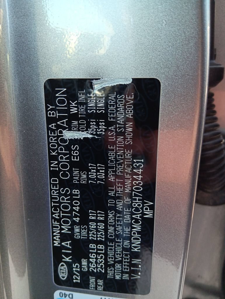 Used 2017 Mineral Silver Kia LX image 29