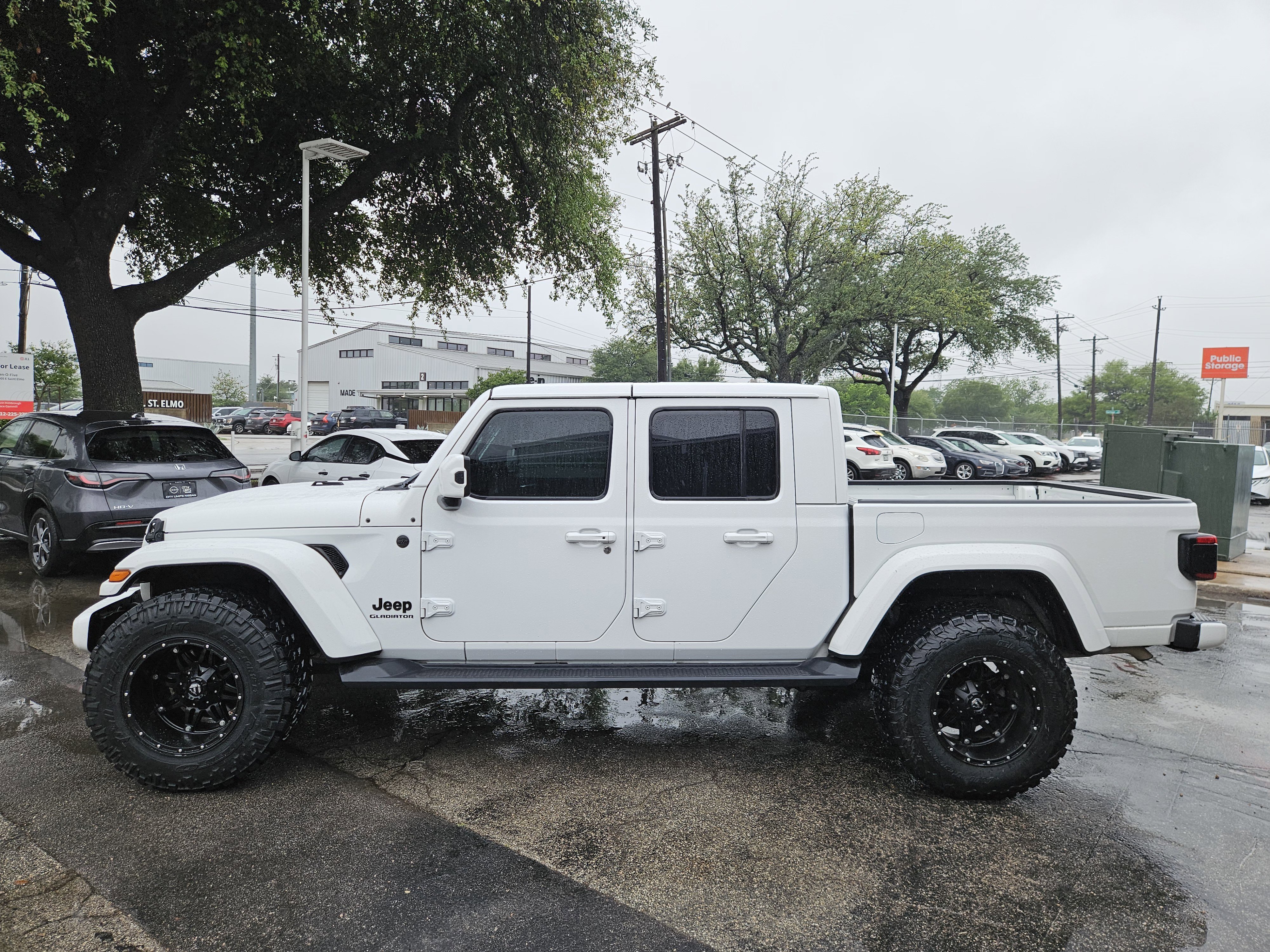 Used 2021 Bright White Clear Coat Jeep High Altitude image 4