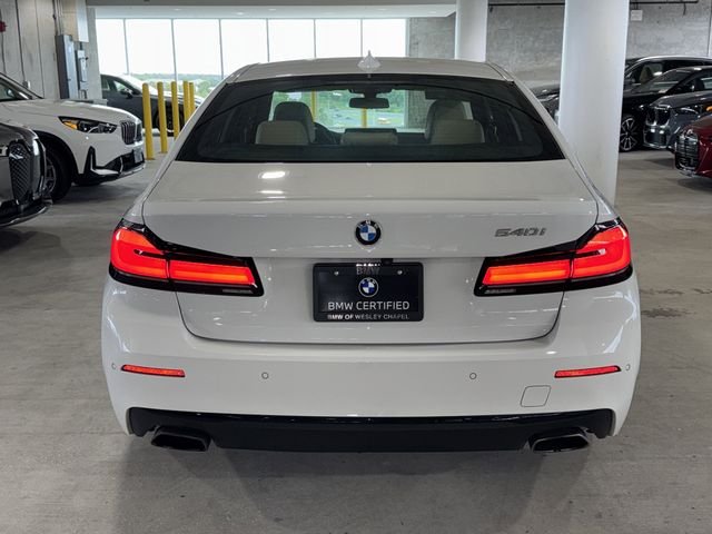 Certified Used 2023 Alpine White BMW 540i image 8