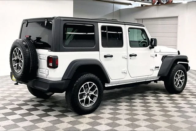 Used 2024 Bright White Clearcoat Jeep Sport S image 12