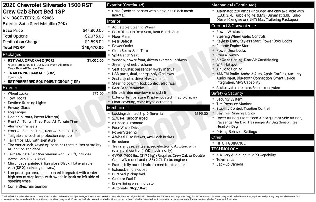 Used 2020 Gray Chevrolet RST image 5