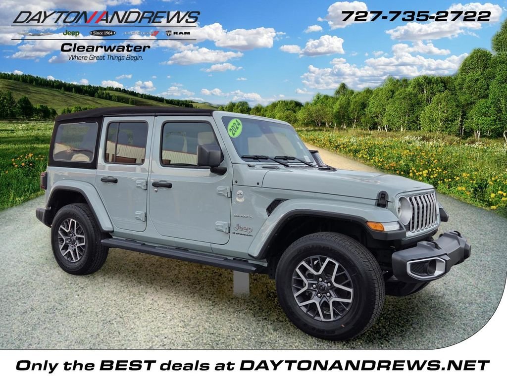 Used 2024 Gray Jeep Sahara image 1