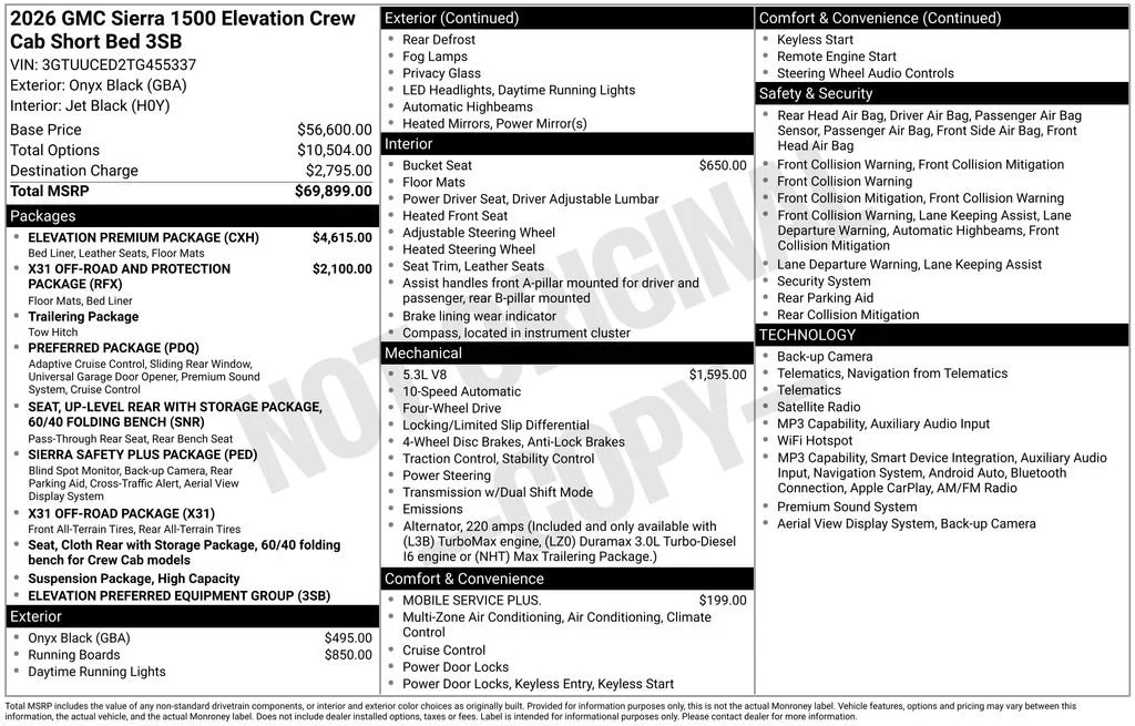 2026 GMC Sierra 1500 Elevation - Photo 33