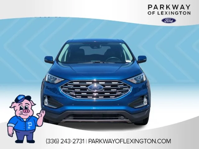 Used 2022 Blue Ford Titanium image 8