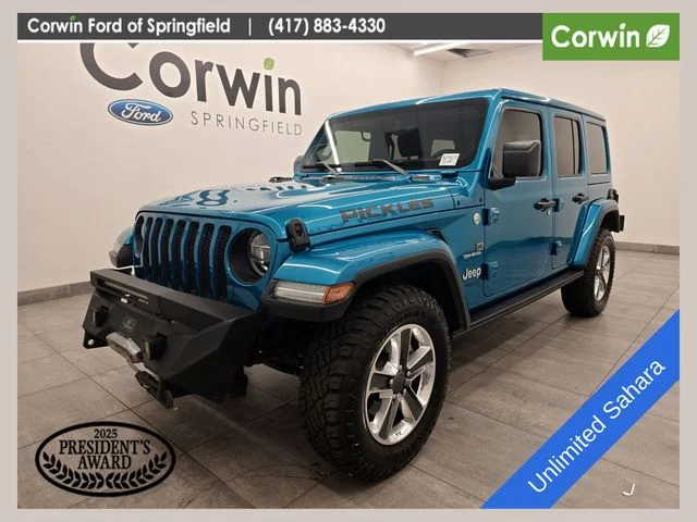 Used 2020 Bikini Pearlcoat Jeep Unlimited Sahara image 1