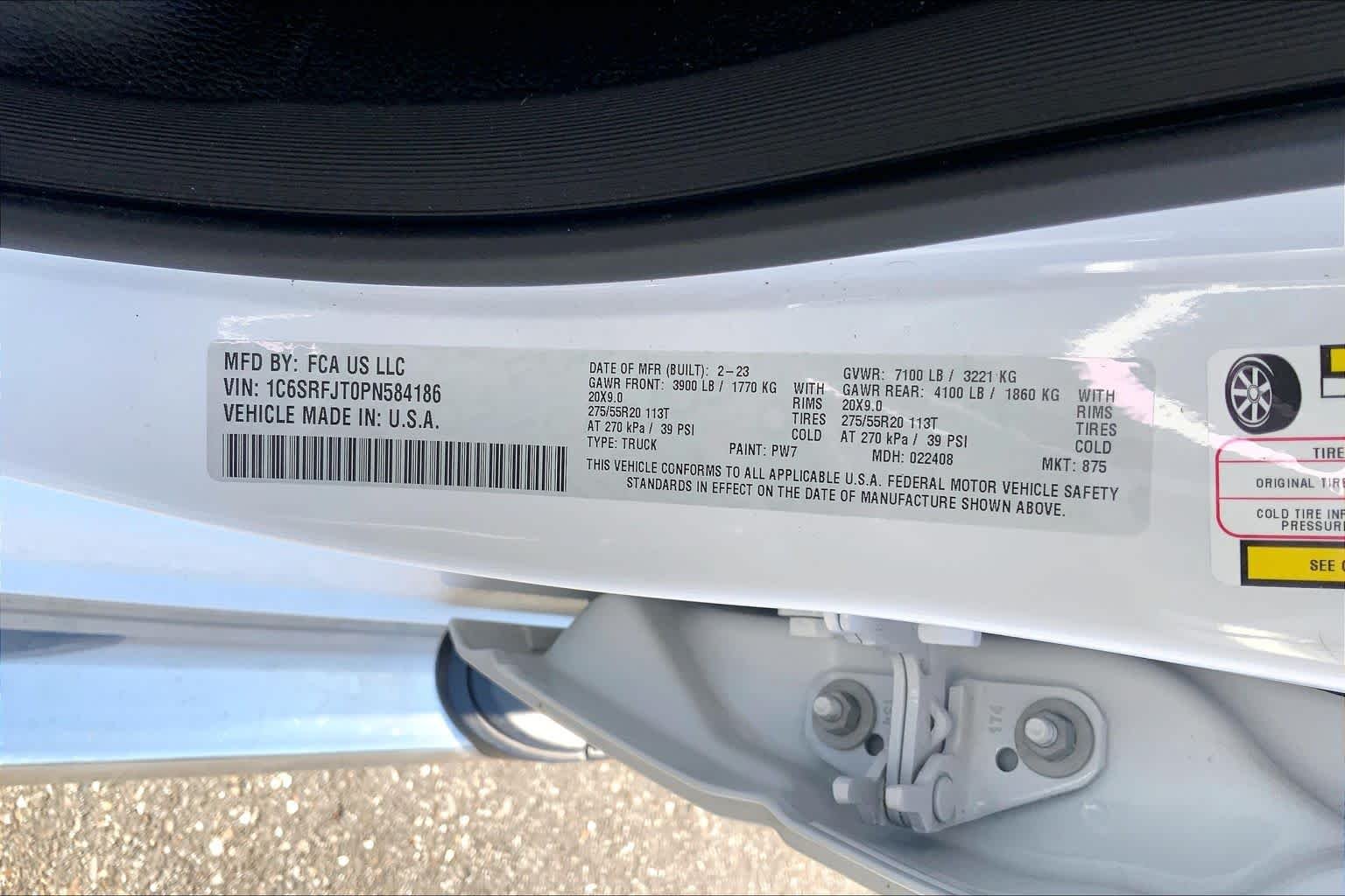 Used 2023 Bright White Clearcoat Ram Laramie image 34