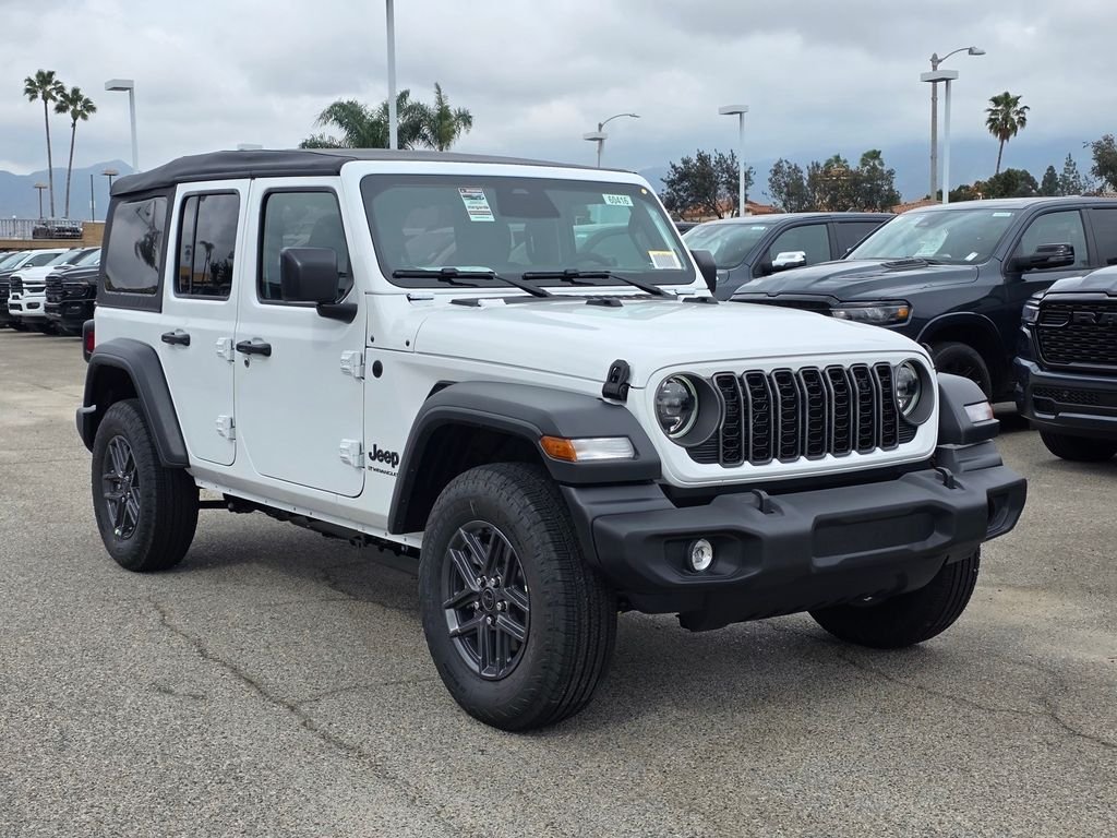 New 2026 Bright White Clear-Coat Exterior Paint Jeep Sport S image 1