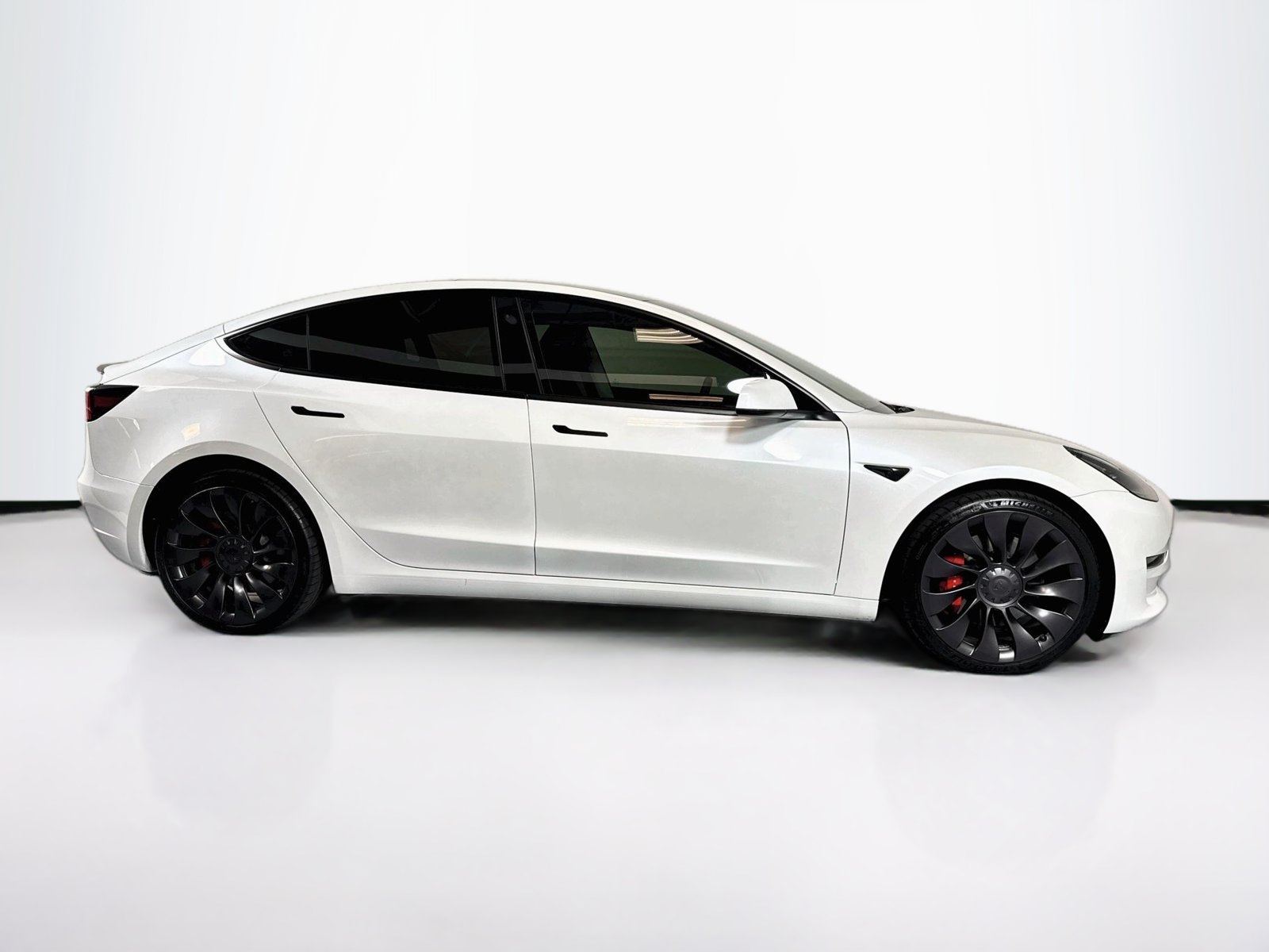 Used 2023 Pearl White Multi-Coat Tesla Performance image 8