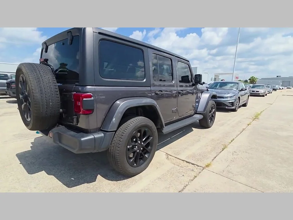 Certified Used 2022 Gray Jeep Unlimited Sahara 4xe image 36