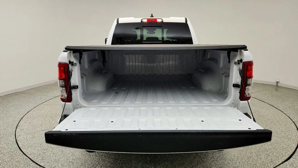 Used 2023 Bright White Clearcoat Ram Big Horn Quad Cab 4x4 Night Edition w/ HEMI V8 & Level 2 Group image 22
