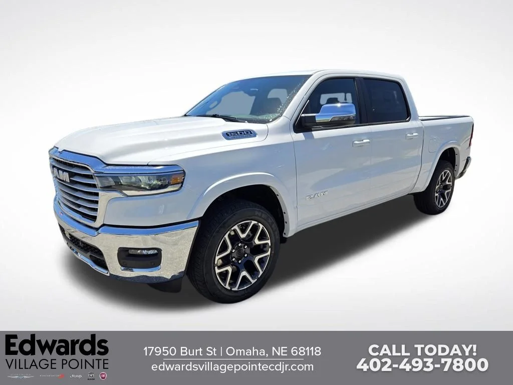 New 2026 Bright White Clear-Coat Exterior Paint RAM Laramie image 7