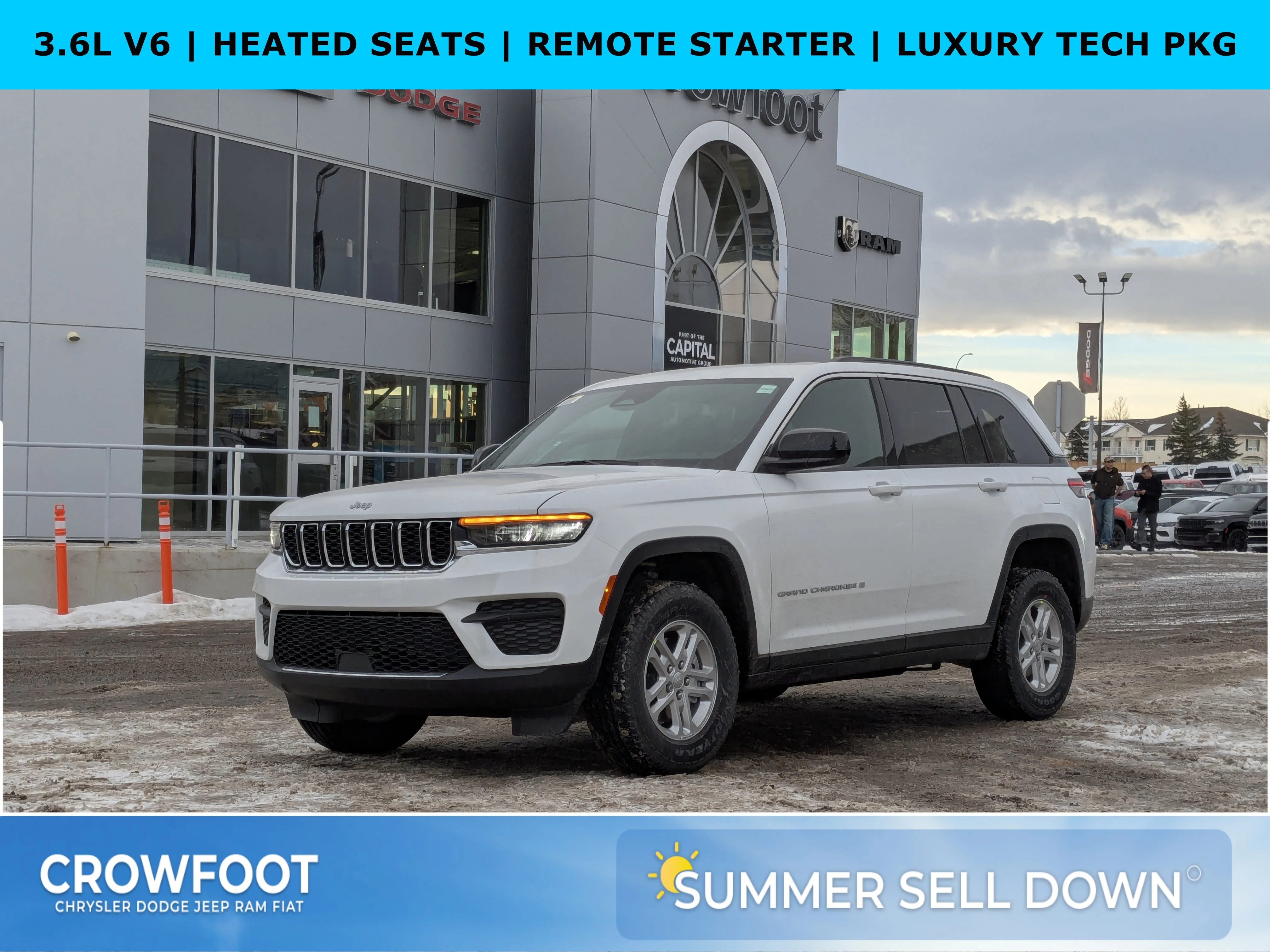 New 2025 White Jeep Laredo - - HEATED SEATS & STEERING - ADAPTIVE CRUISE - LED LIGHTING & TONS MORE! image 1