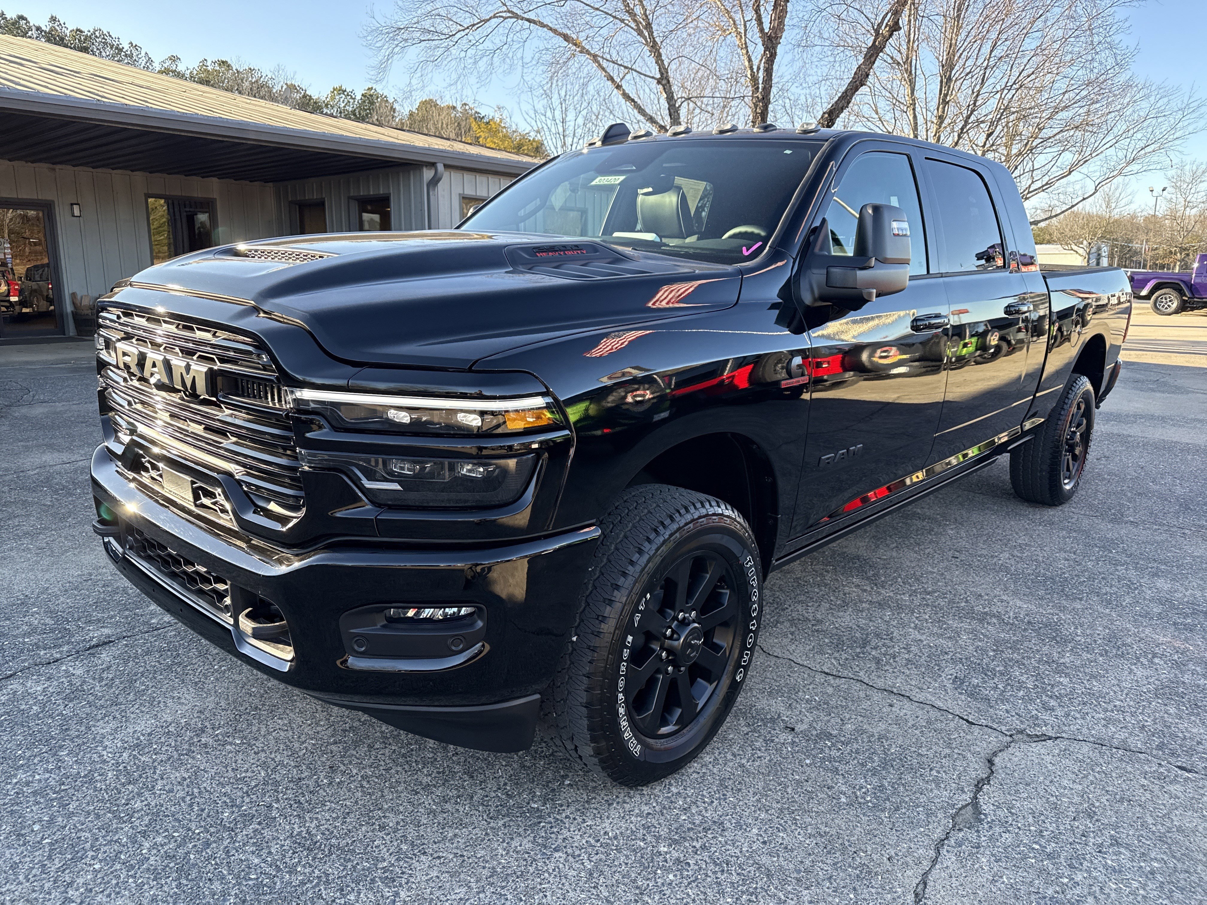 New 2026 Diamond Black Crystal Pearlcoat RAM Laramie image 3