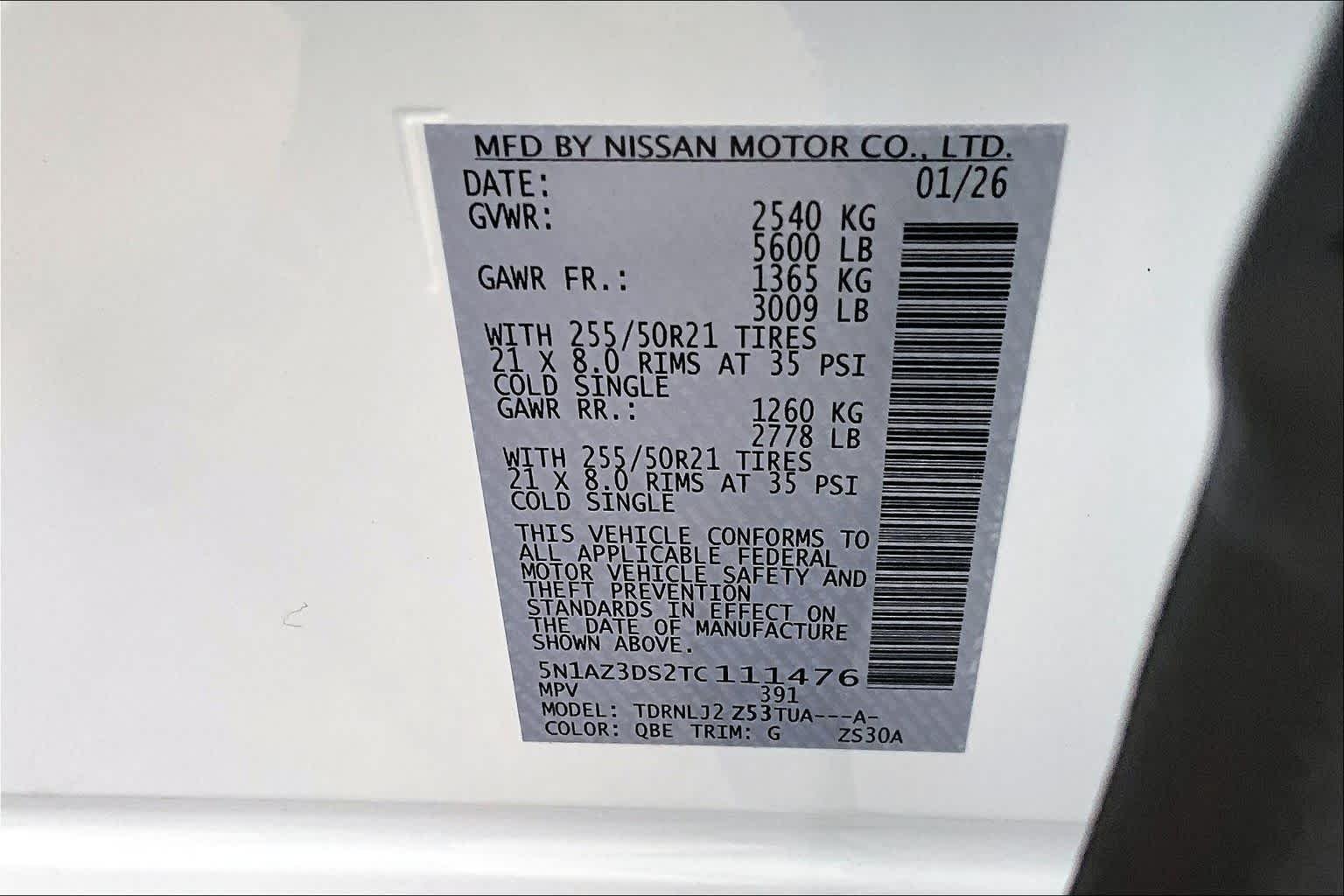 New 2026 Everest White Pearl TriCoat Nissan Platinum image 14
