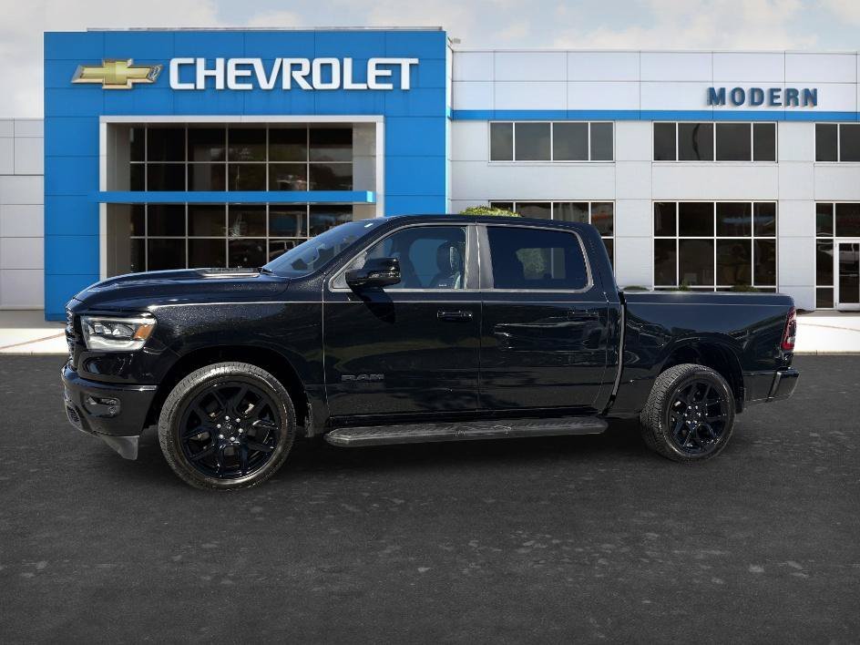 Used 2023 Diamond Black Crystal Pearlcoat Ram Laramie image 1