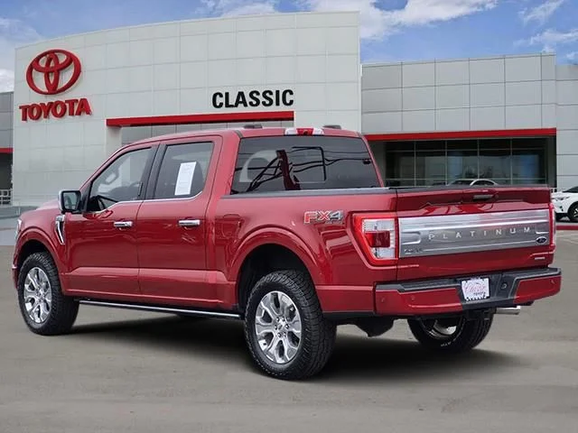 Used 2022 Red Metallic Ford Platinum image 4