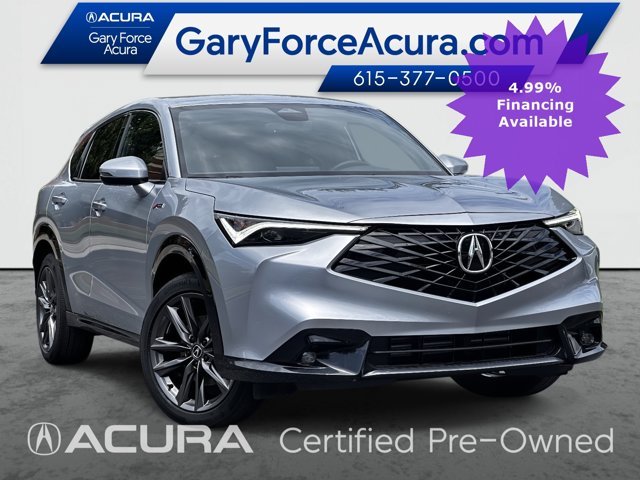 Used 2025 Solar Silver Metallic Acura FWD A-SPEC image 1