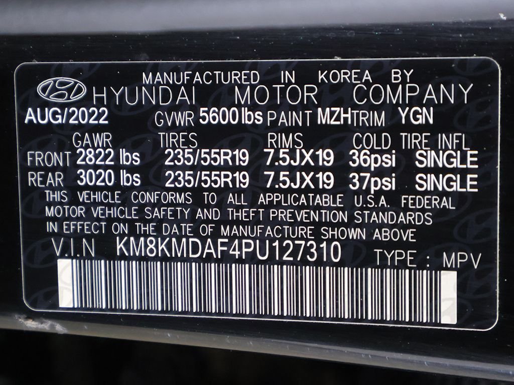 Used 2023 Black Hyundai SE image 43