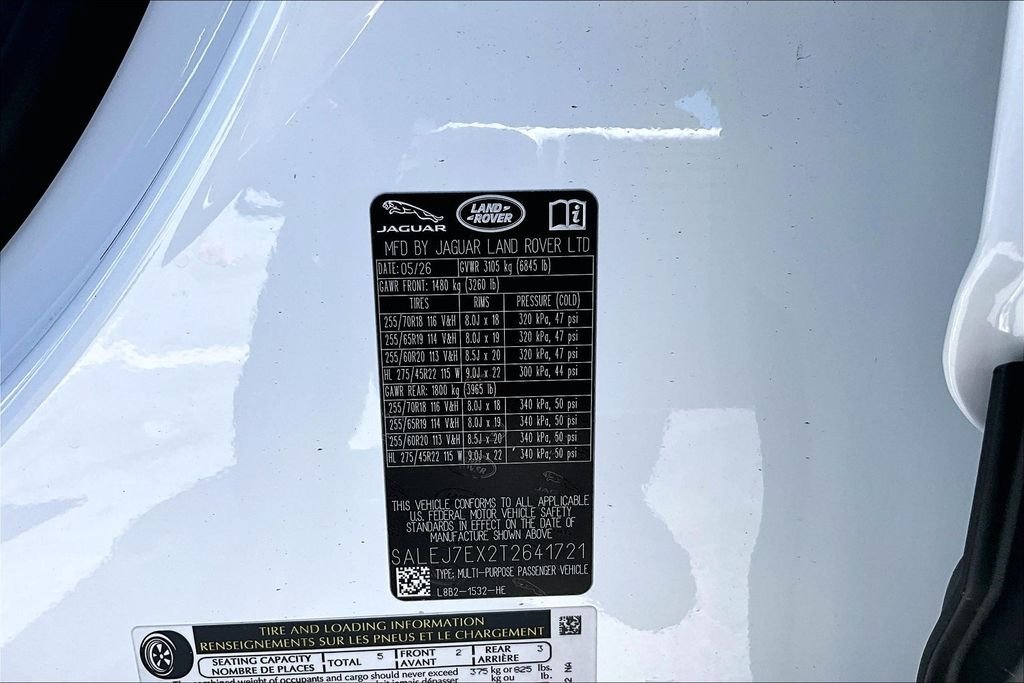 New 2026 FUJI WHITE Land Rover S image 8