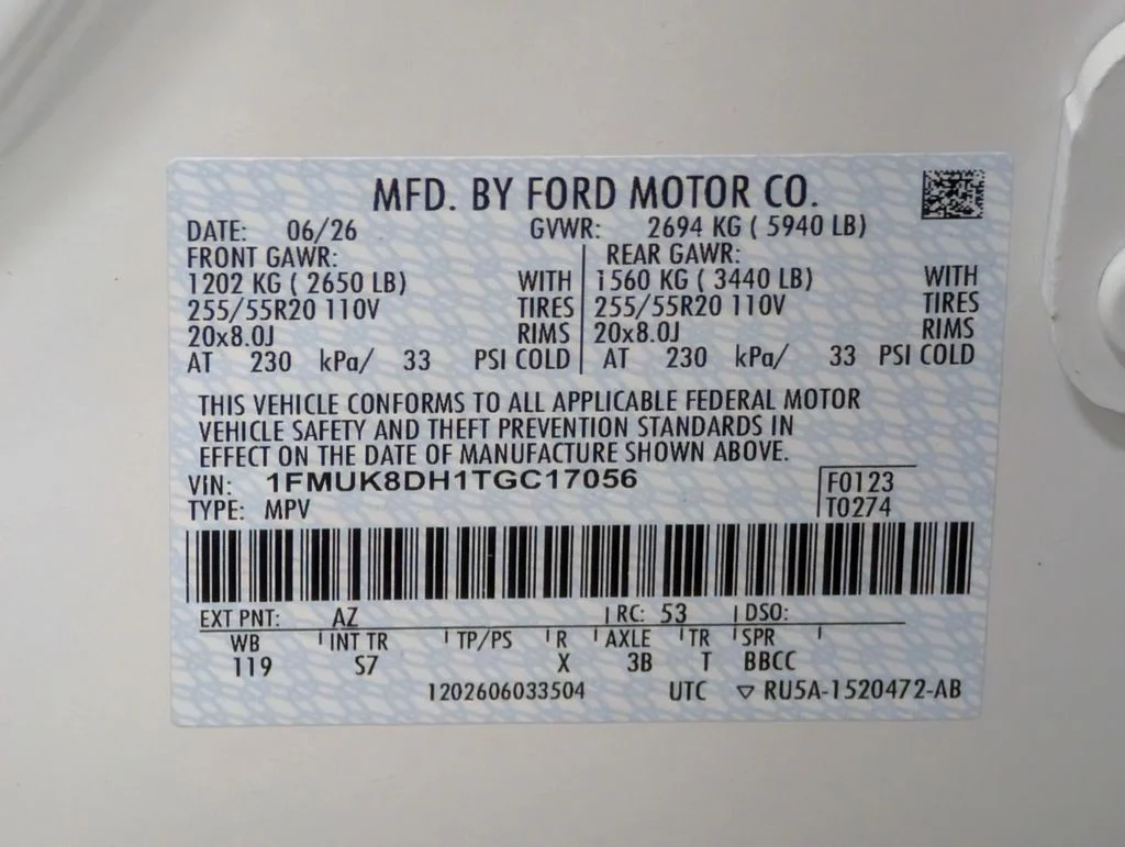 New 2026 Star White Metallic Tri-Coat Ford Active image 23