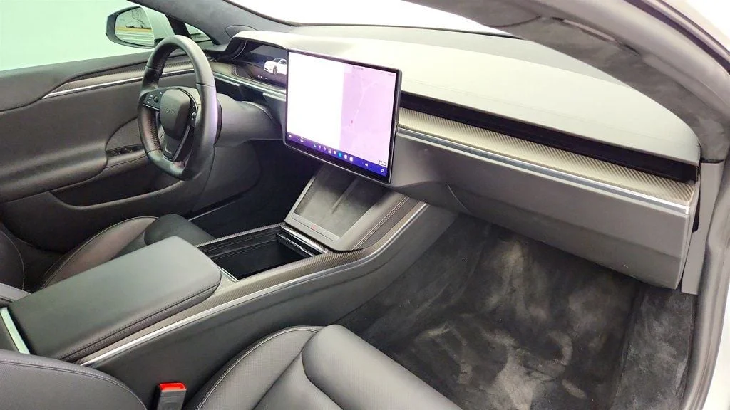 Used 2022 Pearl White Multi-Coat Tesla Plaid AWD image 27