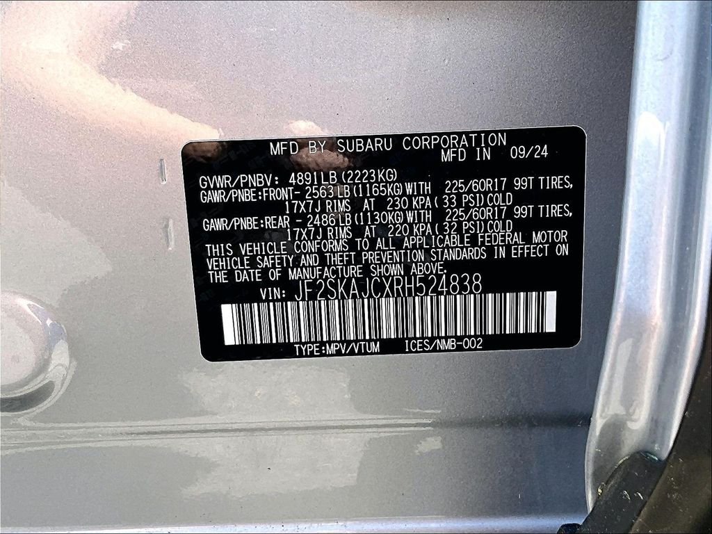 Used 2024 Ice Silver Metallic Subaru Wilderness image 31