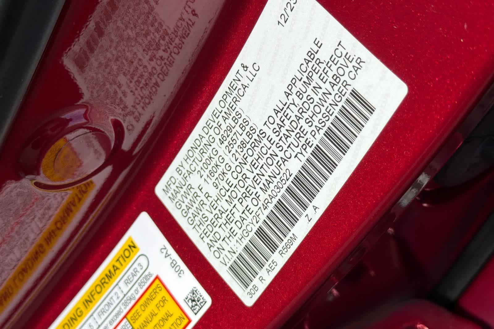 Used 2024 Radiant Red Metallic Honda Sport-L image 31