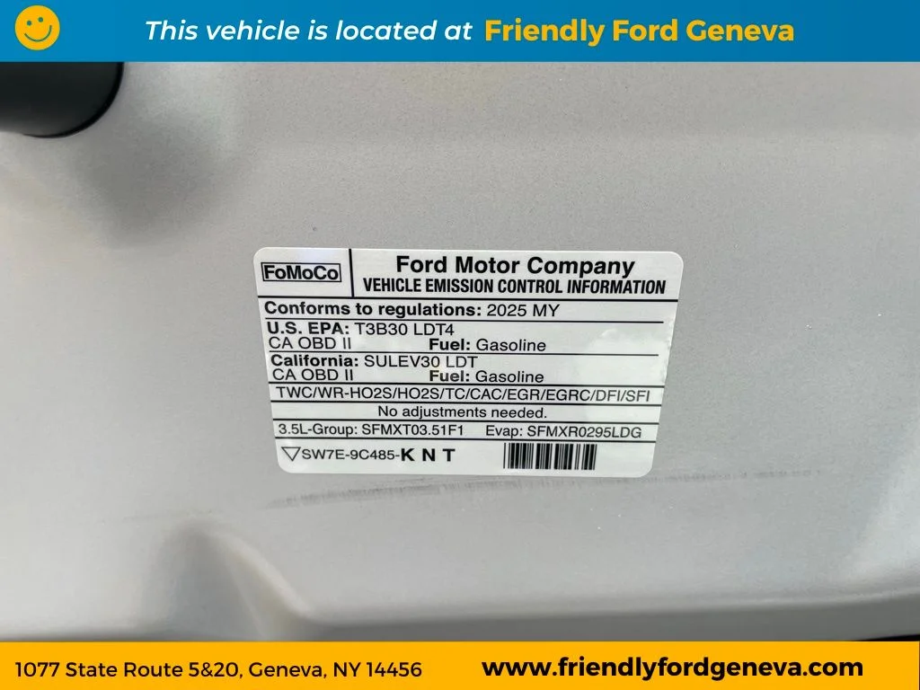 Used 2025 Iconic Silver Metallic Ford XLT image 100